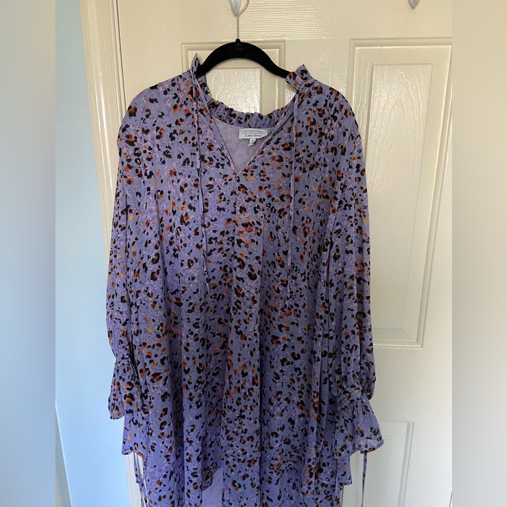 & Other Stories Peasant Flounce Tiered A-Line Mini Printed Dress - Picture 6 of 7